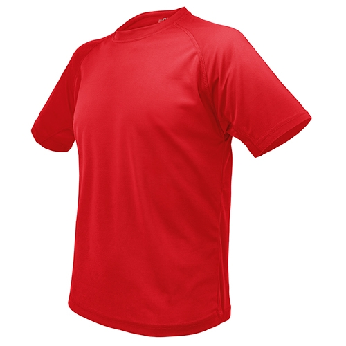 Camiseta de Poliéster en Color Rojo